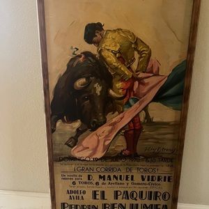 Plaza De Toros De Madrid Spain Framed 1970  Poster